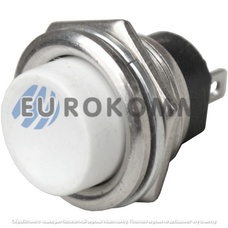 Кнопка Daier DS-212, OFF-(ON), 2pin, 3A 250V, белая