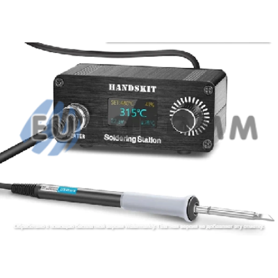 Міні паяльна станція HandsKit T12D OLED дисплей, 72W, 200-450°C, DC-12-24V без блоку живлення