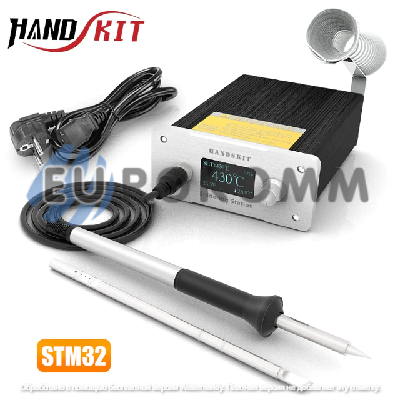 Паяльна станція HandsKit T12A STM32, OLED дисплей, 180-480°C, 220V, підставка