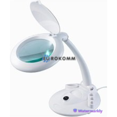 Лупа-лампа 8098 настольная, с LED подсветкой (56SMD) 3D, диам.-130мм (стекло)