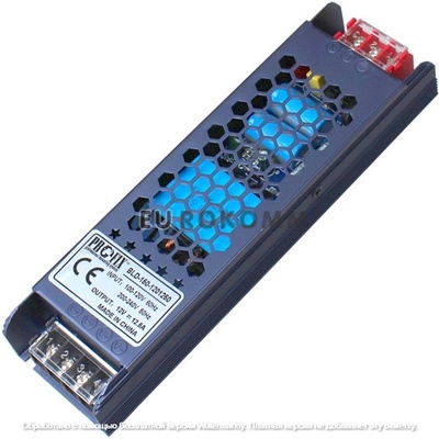 Блок питания Profix 12V, 12.5A, 150Вт, узкий, негерметичный, металлический корпус