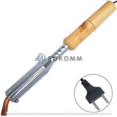 Паяльник с деревянной ручкой, угловое медное жало, 150W, 220V, HandsKit