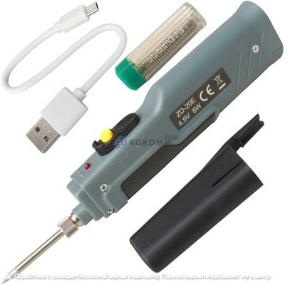 Паяльник ZD-20Е, на батарейках АА 3*1,5V, 8W, DC-4,5V