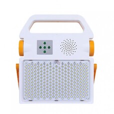 Прожектор аккумуляторный портативный с солнечной панелью, 100W, 3.7V, 5000mAh, IP65