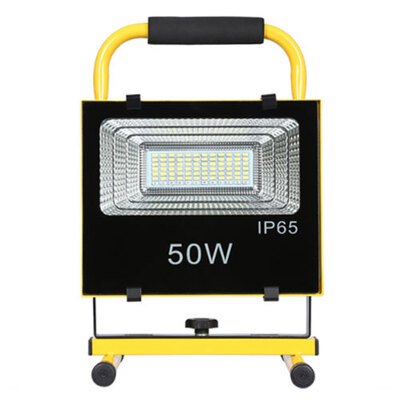 Прожектор аккумуляторный светодиодный (SMD), переносной, 50W, 3.2V, 5000mAh, IP65