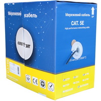 Интернет кабель "Витая Пара" UTP(PE) cat.5e 4x2x0.50 CU EUROSAT наружный 305м