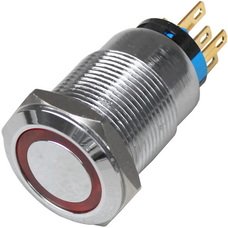 Кнопка Daier LAS1-19F-11EM RD