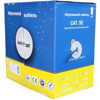 Інтернет кабель "Кручена Пара" UTP(PE) cat.5e 4x2x0.50 CU EUROSAT зовнішній 305м