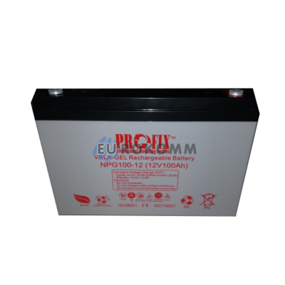 Аккумулятор ProFix VRLA-GEL, 12V 100Ah (NPG100-12), клемма Т4