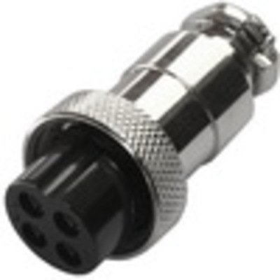 Разъём MIC 324, (гнездо), под кабель, 4pin, диам.-16мм