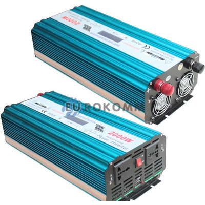 Инвертор с чистой синус.12V, HPA-2000W без зарядки + LCD дисплей