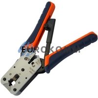 Кліщі обтискні професійні RJ-45 з тріскачкою (HT-L2182R) Кліщі обтискні професійні RJ-45 з тріскачкою (HT-L2182R)