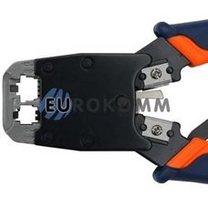 Клещи обжимные универсальные RJ-11 (6p4c), RJ-12 (6p6c), RJ-45 (8p8c) с трещеткой (HT-500R)