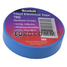 Изолента морозостойкая 3M Scotch 780-1920 (19мм х20м, синяя)