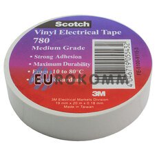 Изолента морозостойкая 3M Scotch 780-1920 (19мм х20м, белая)