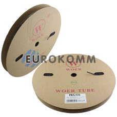Трубка термозбіжна W-1-H WOER 3.5/1.75 чорна 100м