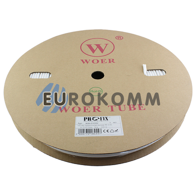 Трубка термоусадочная W-1-H WOER WOER 5.0/2.5 белая 100м