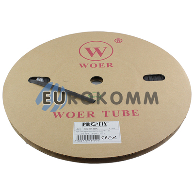 Трубка термоусадочная W-1-H WOER 7.0/3.5 черная 100м