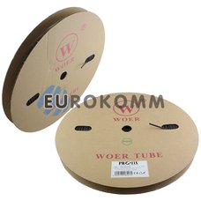 Трубка термозбіжна W-1-H WOER 3.5/1.75 чорна 100м