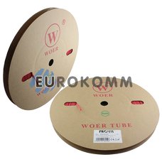 Трубка термозбіжна W-1-H WOER 3.5/1.75 червона 100м