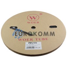 Трубка термозбіжна W-1-H WOER 7.0/3.5 чорна 100м