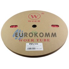 Трубка термозбіжна W-1-H WOER 7.0/3.5 червона 100м
