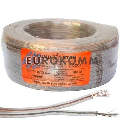 Акустический кабель 2x0.08мм² CU Sound Star 100м
