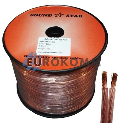 Акустичний кабель 2x0.75мм² CCA Sound Star 100м