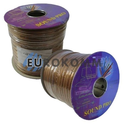 Акустичний кабель 2x1.5мм² СU Sound PRO JY-0063 прозорий 100м