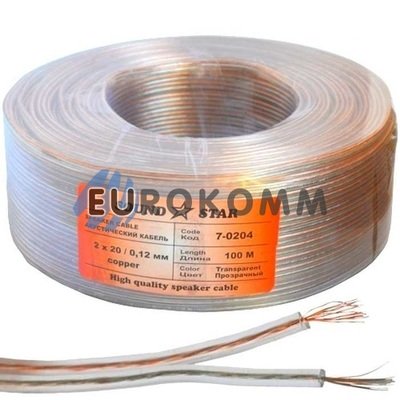 Акустический кабель 2x0.23мм² CU Sound Star 100м