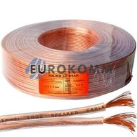 Акустичний кабель 2x1.5мм² CCA Sound Star прозорий 100м Акустичний кабель 2x1.5мм² CCA Sound Star прозорий 100м