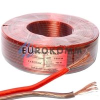 Акустический кабель 2x0.57мм² CCA Sound Star красно-черный 100м Акустический кабель 2x0.57мм² CCA Sound Star красно-черный 100м
