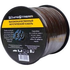 Акустический кабель 2x2.5мм² CCA Sound Stream прозрачно-черный 100м