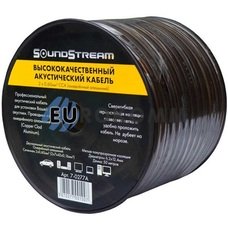 Акустический кабель 2x6.0мм² CCA Sound Stream прозрачно-черный 50м