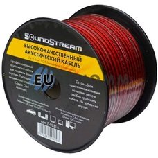 Акустический кабель 2x0.5мм² CCA Sound Stream красно-черный 100м
