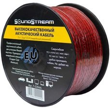 Акустический кабель 2x1.5мм² CCA Sound Stream красно-черный 100м