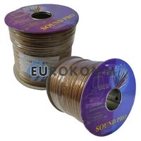 Акустичний кабель 2x1.5мм² СU Sound PRO JY-0063 прозорий 100м Акустичний кабель 2x1.5мм² СU Sound PRO JY-0063 прозорий 100м