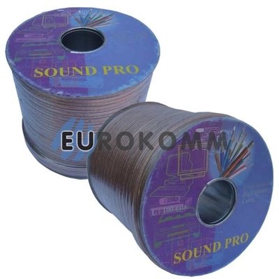 Акустичний кабель 2x2.0мм² СU Sound PRO JY-6217 прозорий 100м