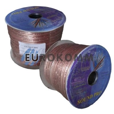 Акустичний кабель 2x2.5мм² СU Sound PRO JY-6315 прозорий 100м