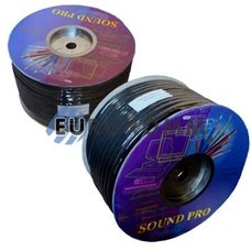 Акустический кабель круглый 2x3.0мм² СU Sound PRO JY-04519 черный 100м