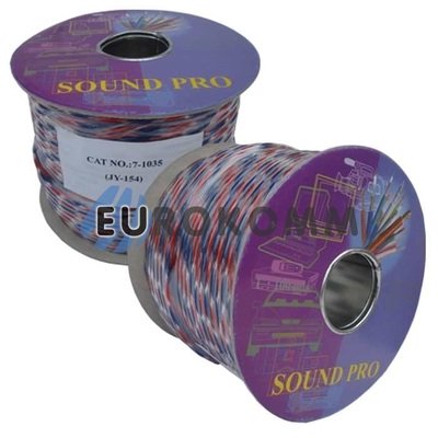 Акустичний кабель круглий 2x1.2мм² СU Sound PRO JY-154 прозорий 100м