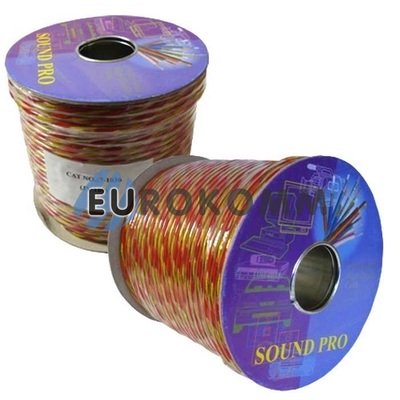 Акустичний кабель круглий 2x1.5мм² СU Sound PRO JY-189 прозорий100м