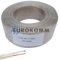 Акустичний кабель 2x0.5мм² СU Sound PRO JY-1250 прозорий 100м Акустичний кабель 2x0.5мм² СU Sound PRO JY-1250 прозорий 100м