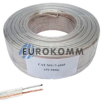 Акустичний кабель 2x1.25мм² CU Sound PRO JY-1850 прозорий 100м