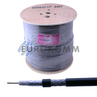 Коаксиальный кабель RG-6 EUROSAT F690BEF CCS н-ный с гелем, черный 305м