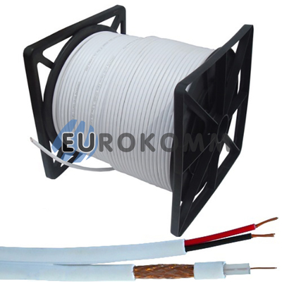 Коаксіальний кабель RG-59+2*0.5 CommSpace білий 305м