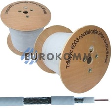 Коаксиальный кабель RG-6 Trilogyc TY6003 CCS белый 305м Коаксиальный кабель RG-6 Trilogyc TY6003 CCS белый 305м