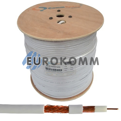 Коаксиальный кабель RG-6 CommSpace SF604SU белый 305м