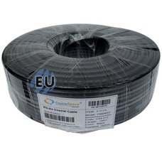 Коаксиальный кабель RG-6 CommSpace F660BVF CCS наружный с гелем, черный 100м
