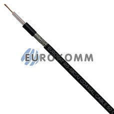 Коаксиальный кабель RG-58C/U EUROSAT CU черный 100м Коаксиальный кабель RG-58C/U EUROSAT CU черный 100м